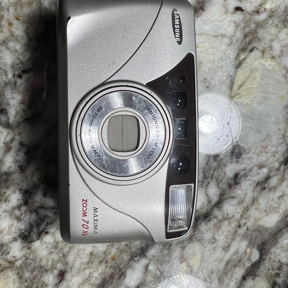 Samsung Gray Digital Camera with Silver Accents